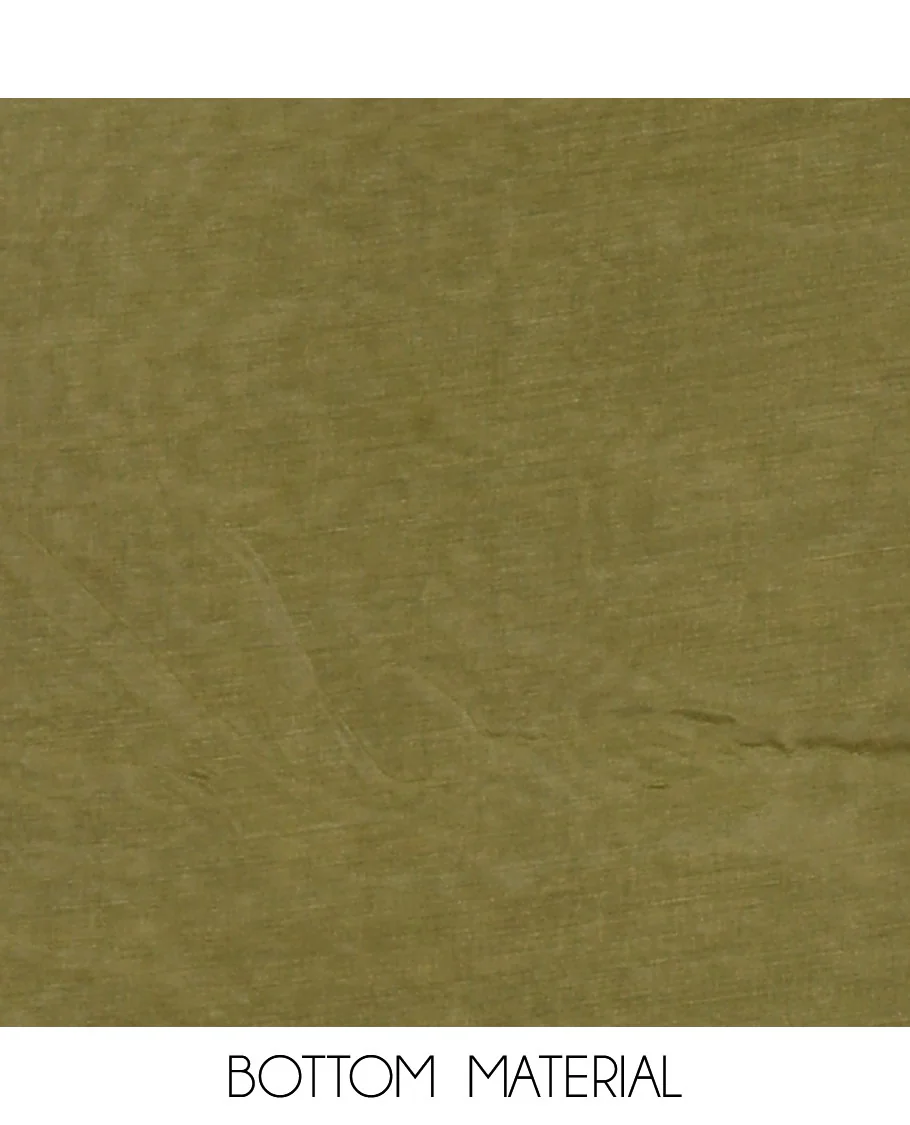 Green material chudidar set, intricate thread embroidered with stone work velvet organza top, a matching santoon bottom, and a embroidered velvet organza dupatta - Image 4