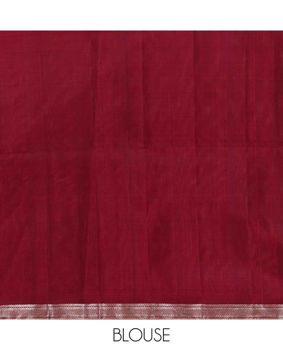 Honey color manga zari buttas Mayuri soft silk saree, beetu manga butta contrast border of kathir and bentex designs, and intricate pallu - Image 6