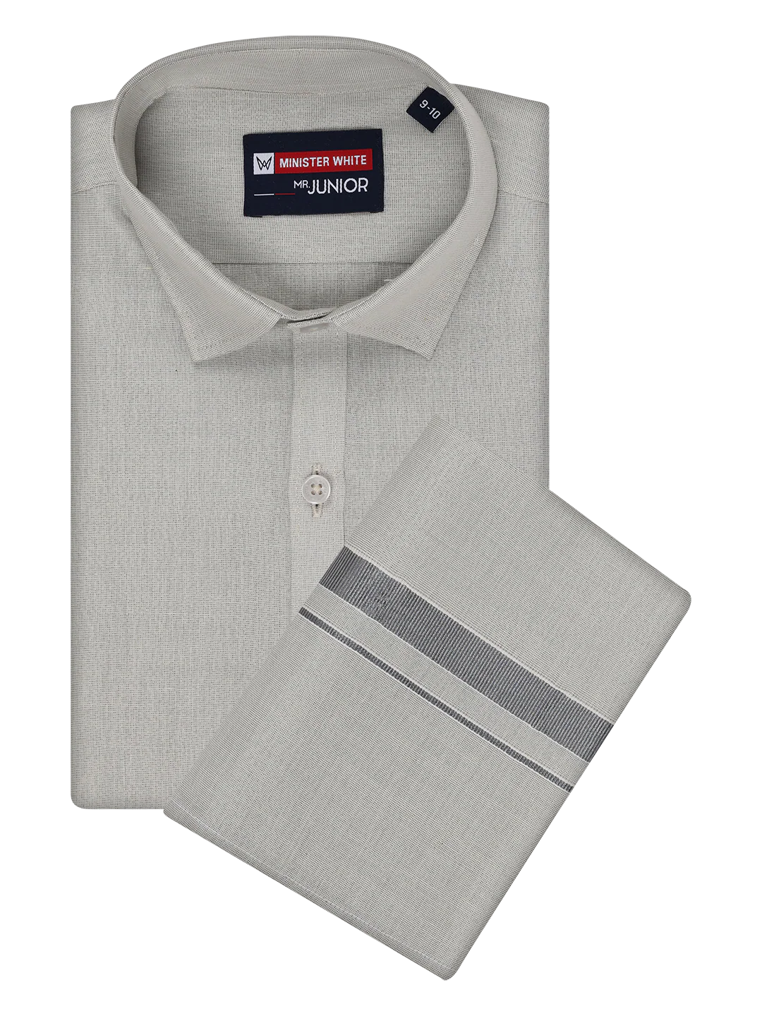 Boys Tissue Grey Colour Shirt with Dhoti Combo Ambitious Boy - Image 8