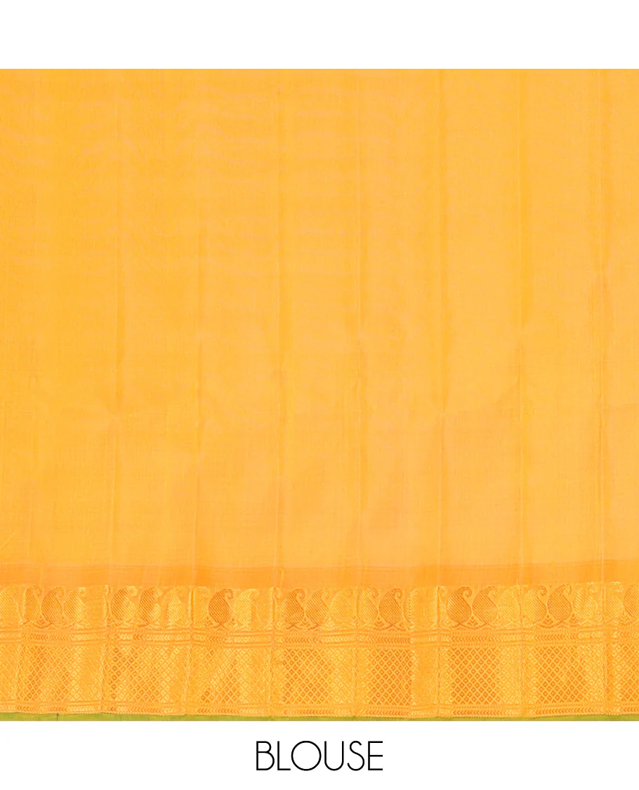 Maroon meena chakram buttas gadwal silk saree, contrast thazampoo rekku border of manga mokku, kathir, laddu kamalam, and mayil kann designs - Image 8