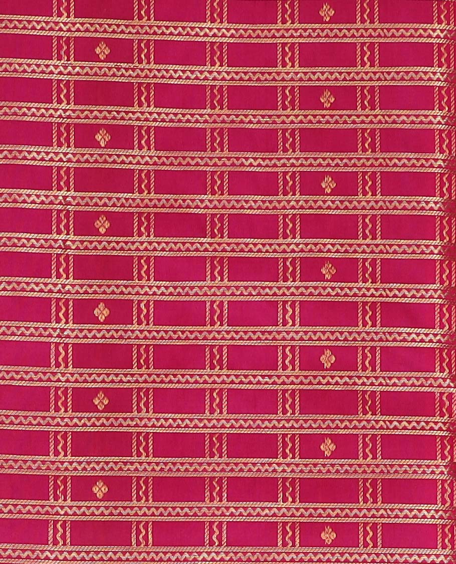 Maroon pure silk half saree, zari design skirt, contrast border and blouse of thilakam, kodi visiry, maga design and mayil kann, and intricate dhavani - Image 4