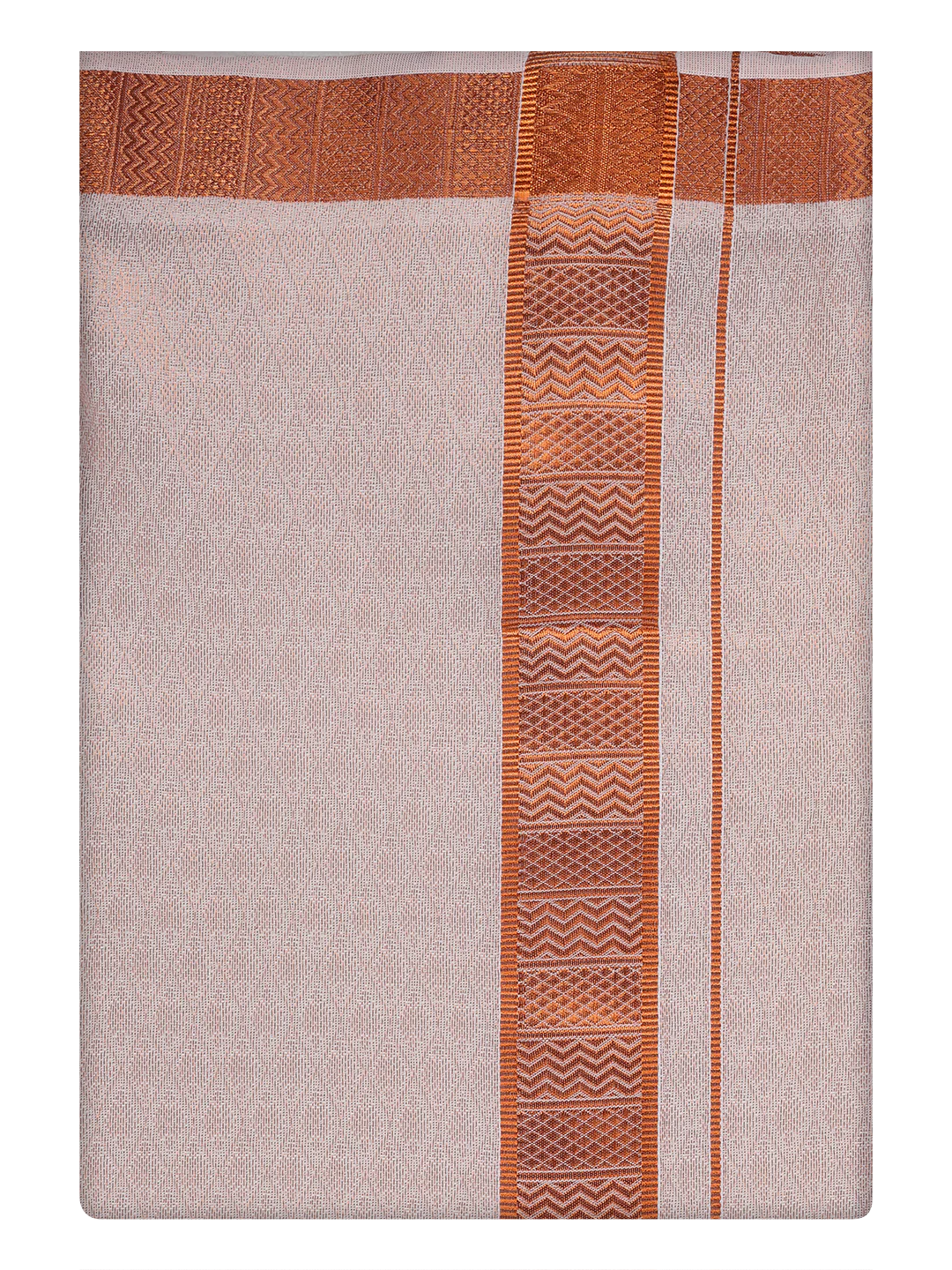 Men's Copper Tissue Jacquard Shirt with Matching Dhoti Combo Zeus - Image 9