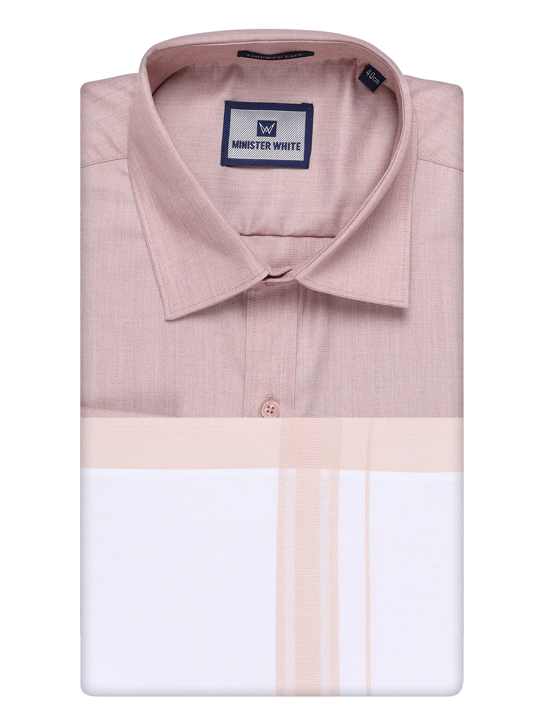 Men's Cotton Beige Matching Shirt and Dhoti Combo Luster - Image 5