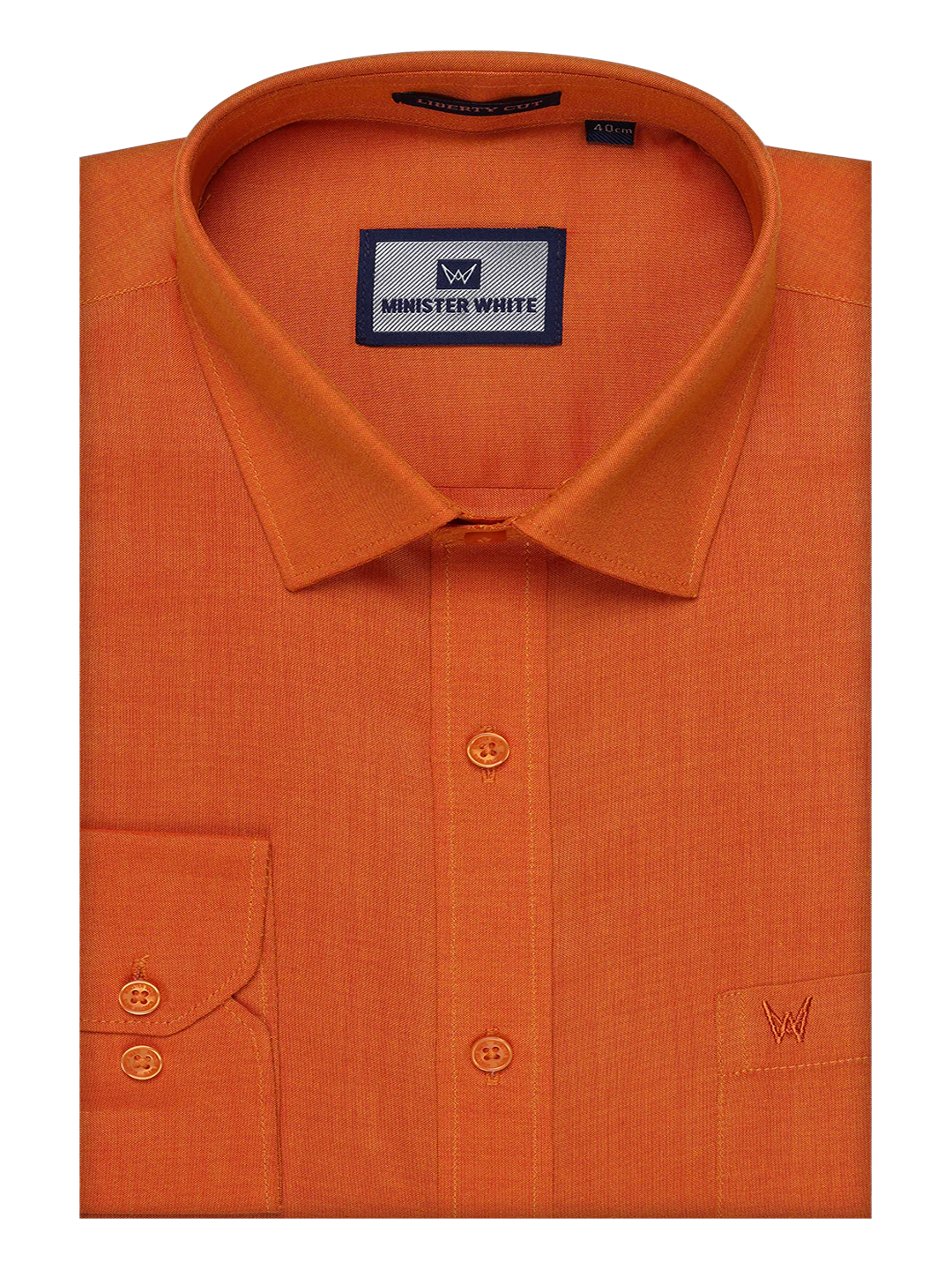 Mens Cotton Orange Shirt with Tissue Matching Border Dhoti Wedding Combo Kandala - Image 7