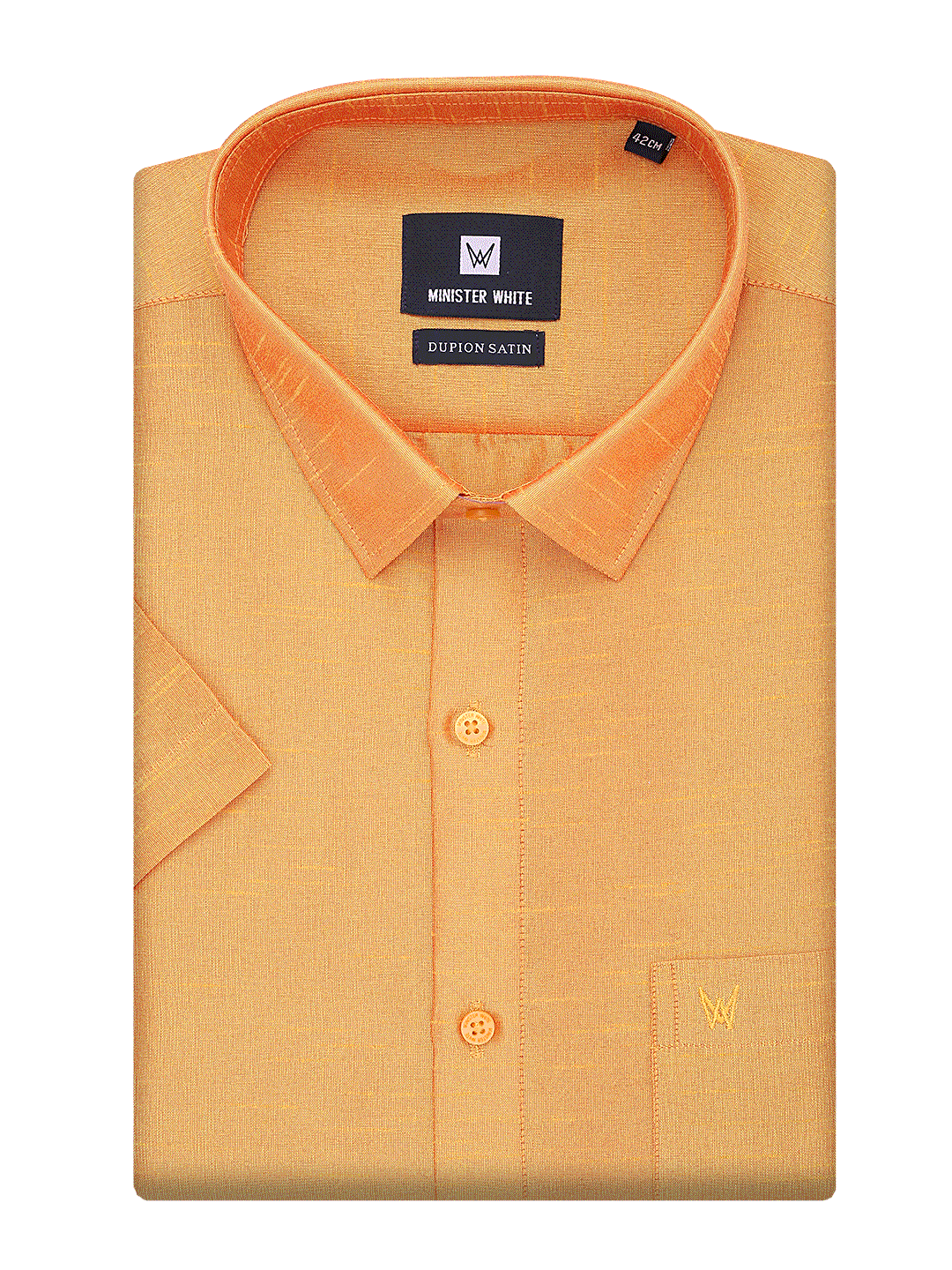 Mens Dupion Satin Regular Fit Gold Yellow Colour Shirt - Image 6