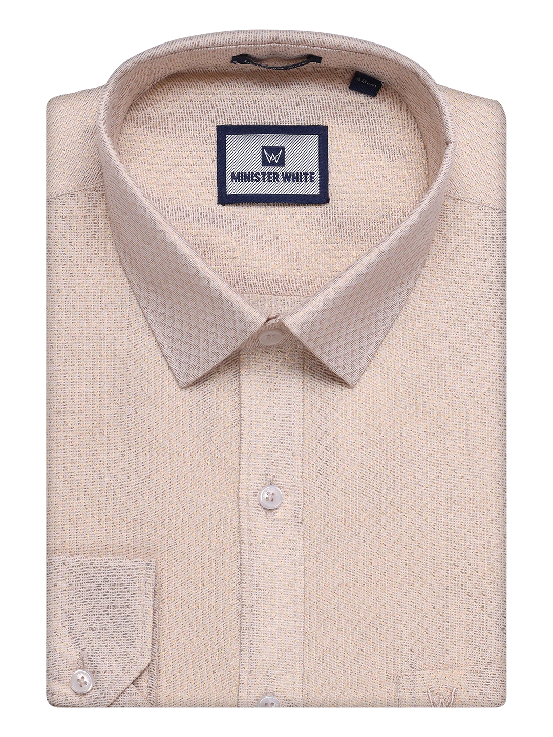 Mens Gold Tissue Jacquard Shirt with Matching Dhoti Combo Zeus - Image 8