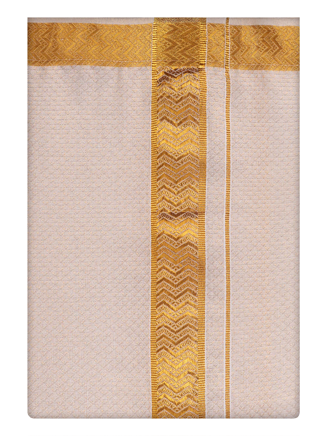 Mens Gold Tissue Jacquard Shirt with Matching Dhoti Combo Zeus - Image 9