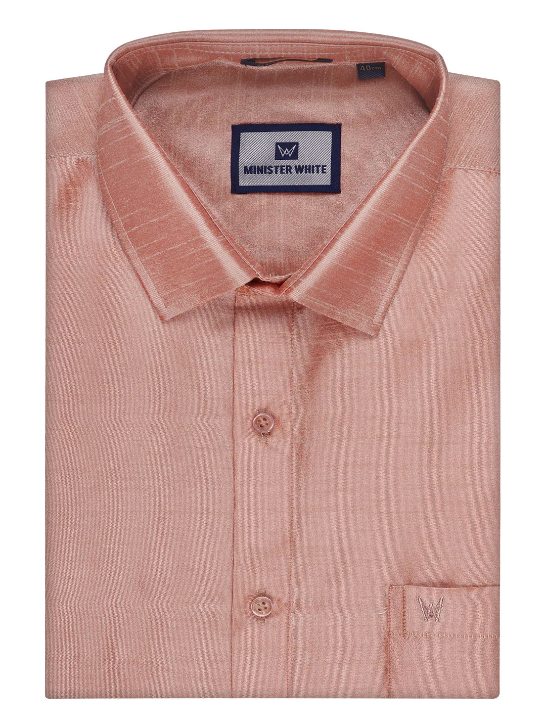 Mens Light Brown Dupion Satin Shirt with Matching Border Flexi Dhoti Combo Gora Flexi - Image 8