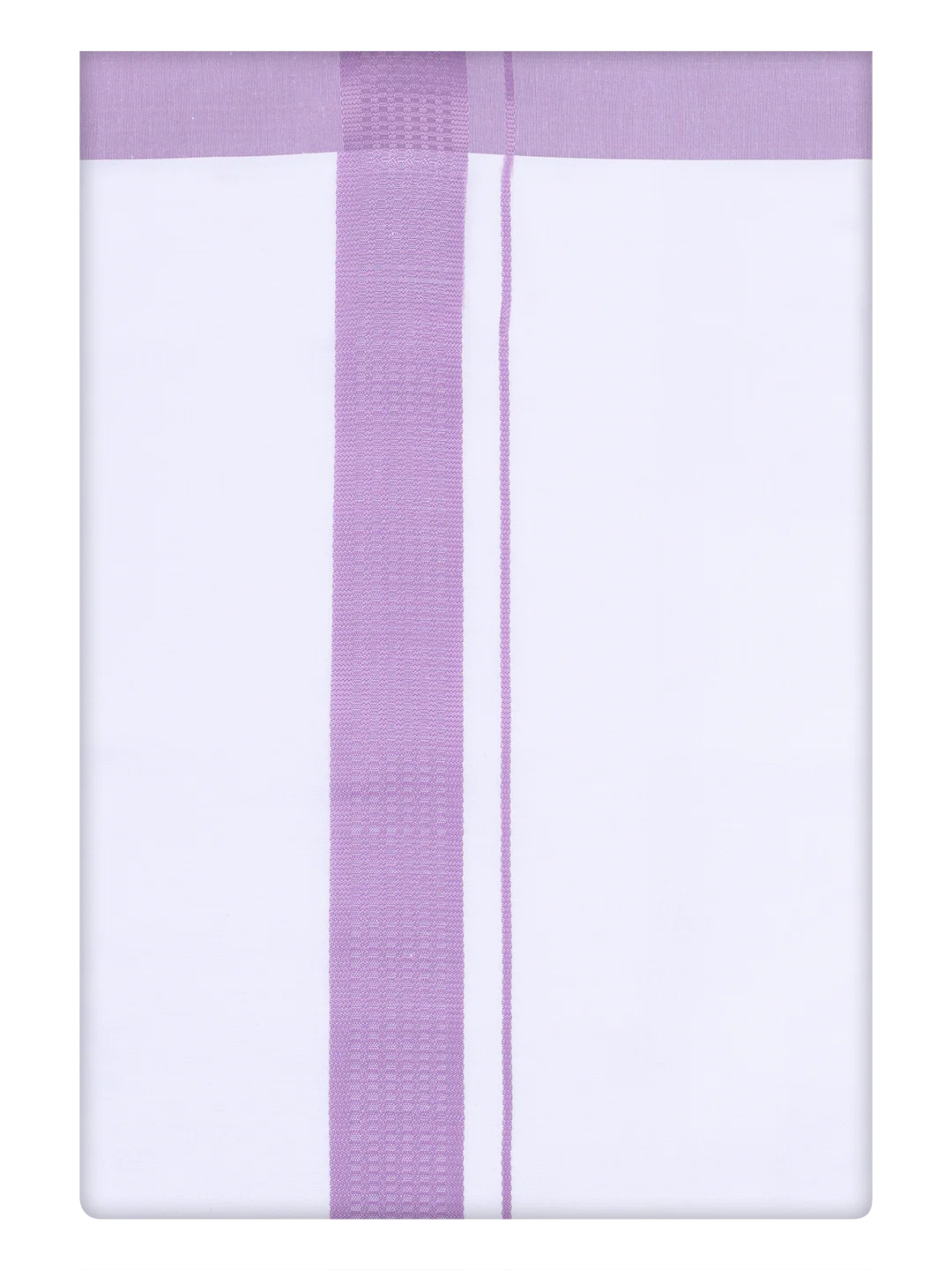 Mens Light Purple Color Shirt with Matching Border Dhoti Combo Casper - Image 7