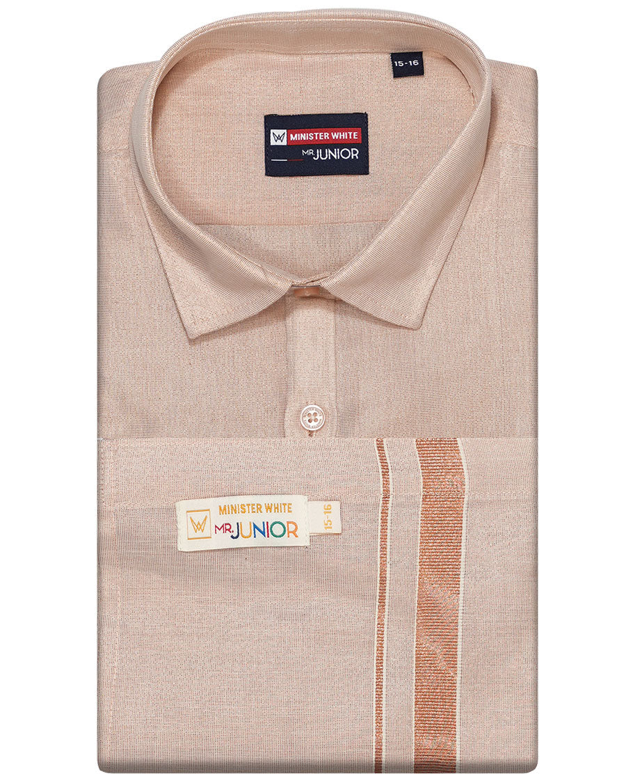 Olive Green cotton shirt with dhoti (ambitious boy) - Image 12