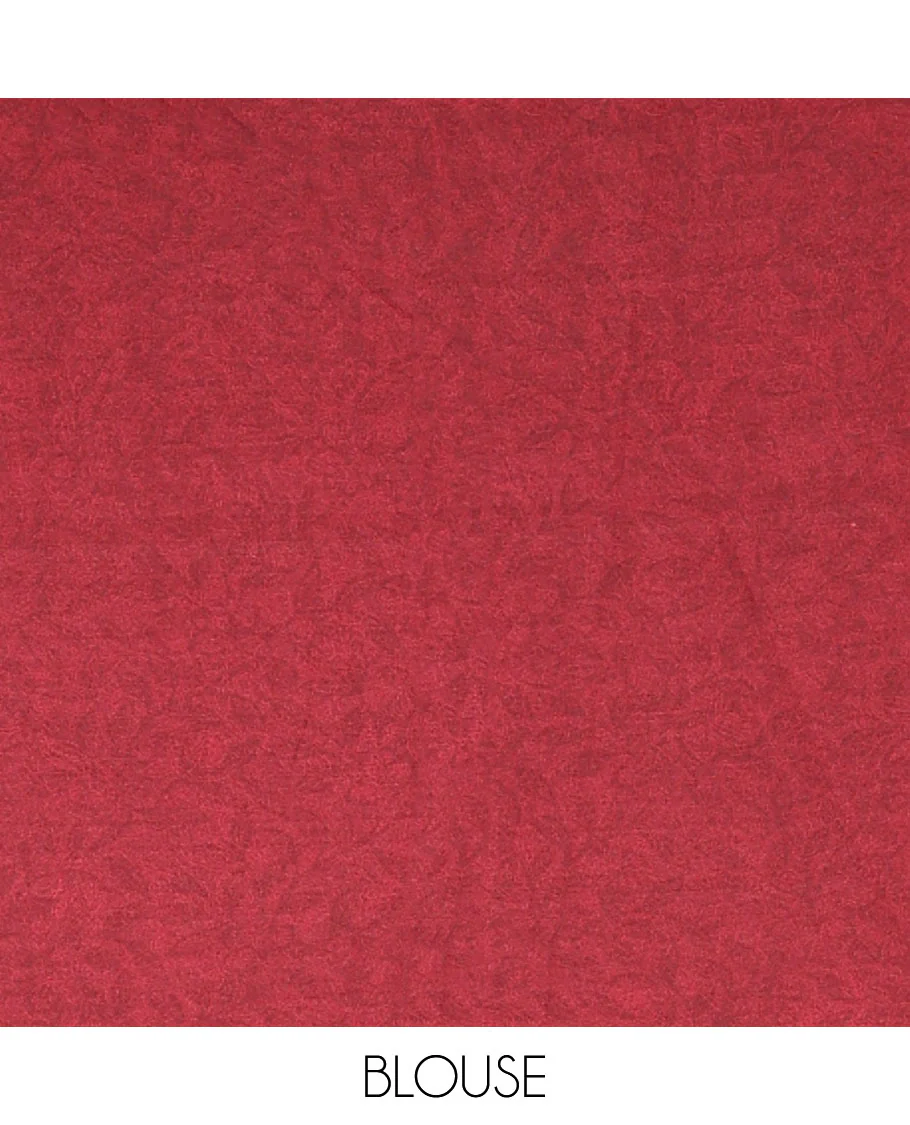 Onion pink negative-style sparsely printed crepe silk saree, contrast printed border, printed pallu & printed blouse - Image 4