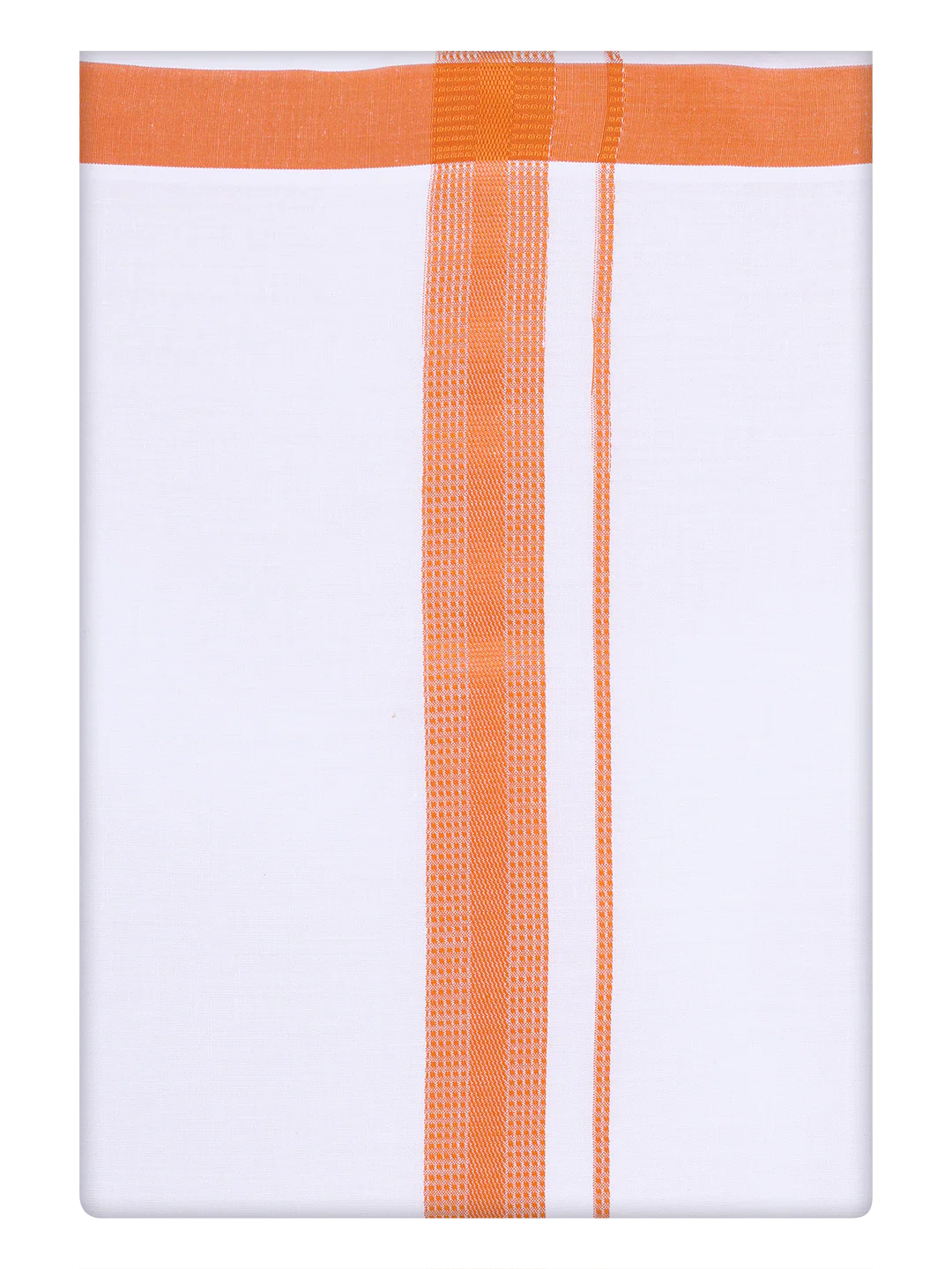 Mens Cotton Orange Matching Shirt and Dhoti Combo Luster - Image 7
