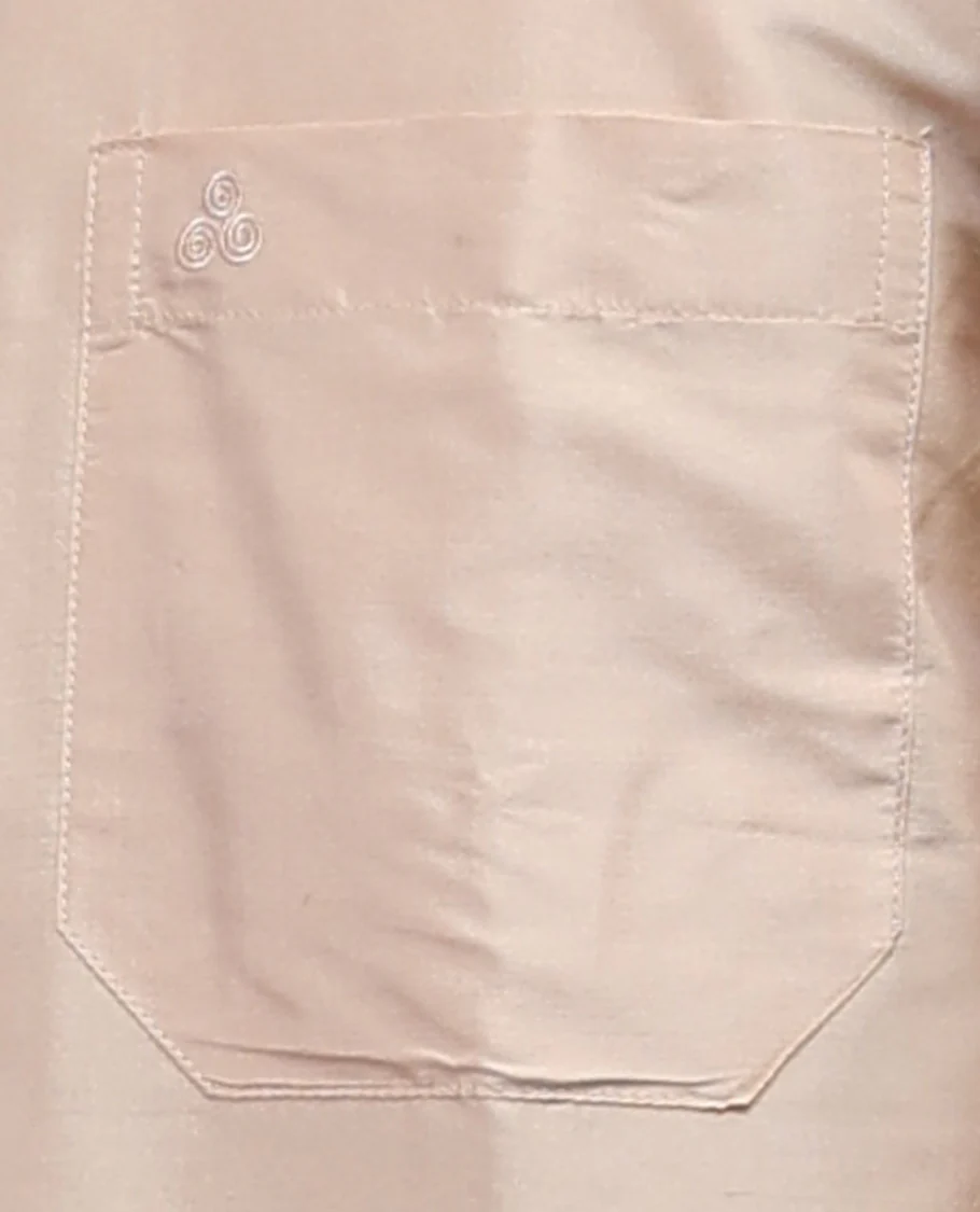 Sandal plain design full-sleeve pure-silk shirt - Image 23