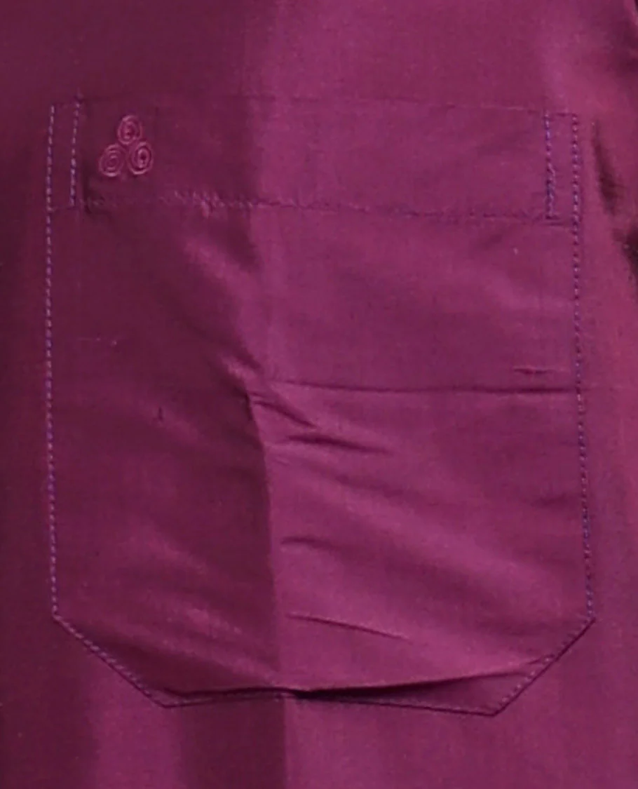 Purple Pure Silk Shirt - Image 5